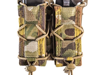 High Speed Gear 11PT02MC TACO Mag Pouch Double MultiCam Nylon MOLLE Compatible w/ Pistol