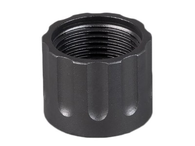 SilencerCo AC6 Delta Thread Protector Stainless Steel Black Oxide 1/2″-28 tpi