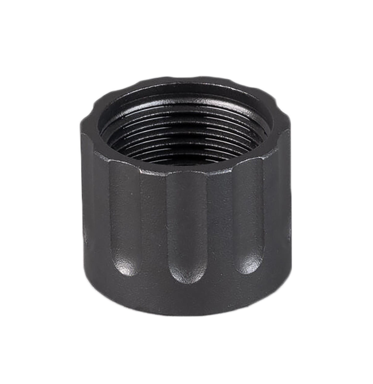 SilencerCo AC6 Delta Thread Protector Stainless Steel Black Oxide 1/2″-28 tpi