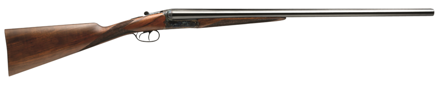 Dickinson ST1226DH Estate  12 Gauge with 26″ Black Barrel, 3″ Chamber, 2rd Capacity, Color Case Hardened Metal Finish, Oil Turkish Walnut Stock & Double Trigger Right Hand (Full Size)