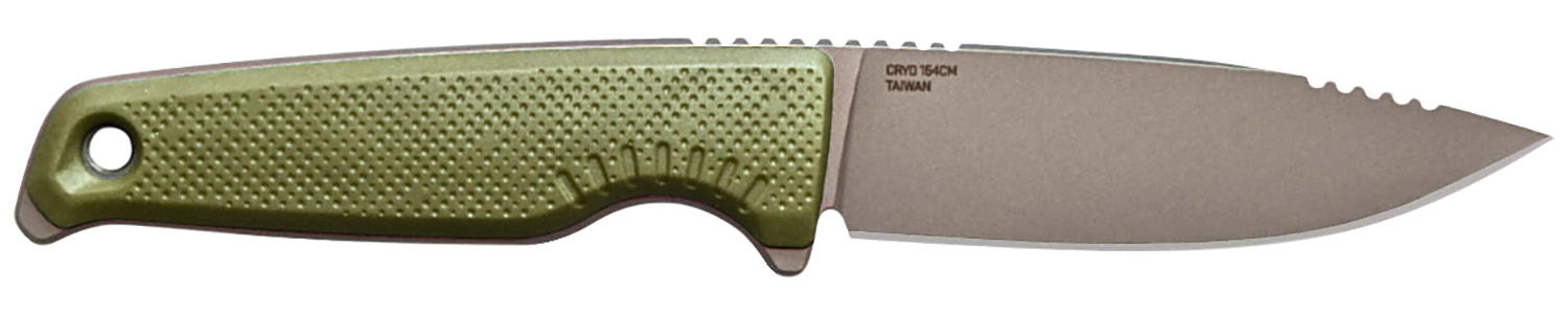 S.O.G SOG17790357 Altair FX 3.40″ Fixed Plain Satin TiNi Cryo CPM 154 SS Blade/ Field Green GRN Handle