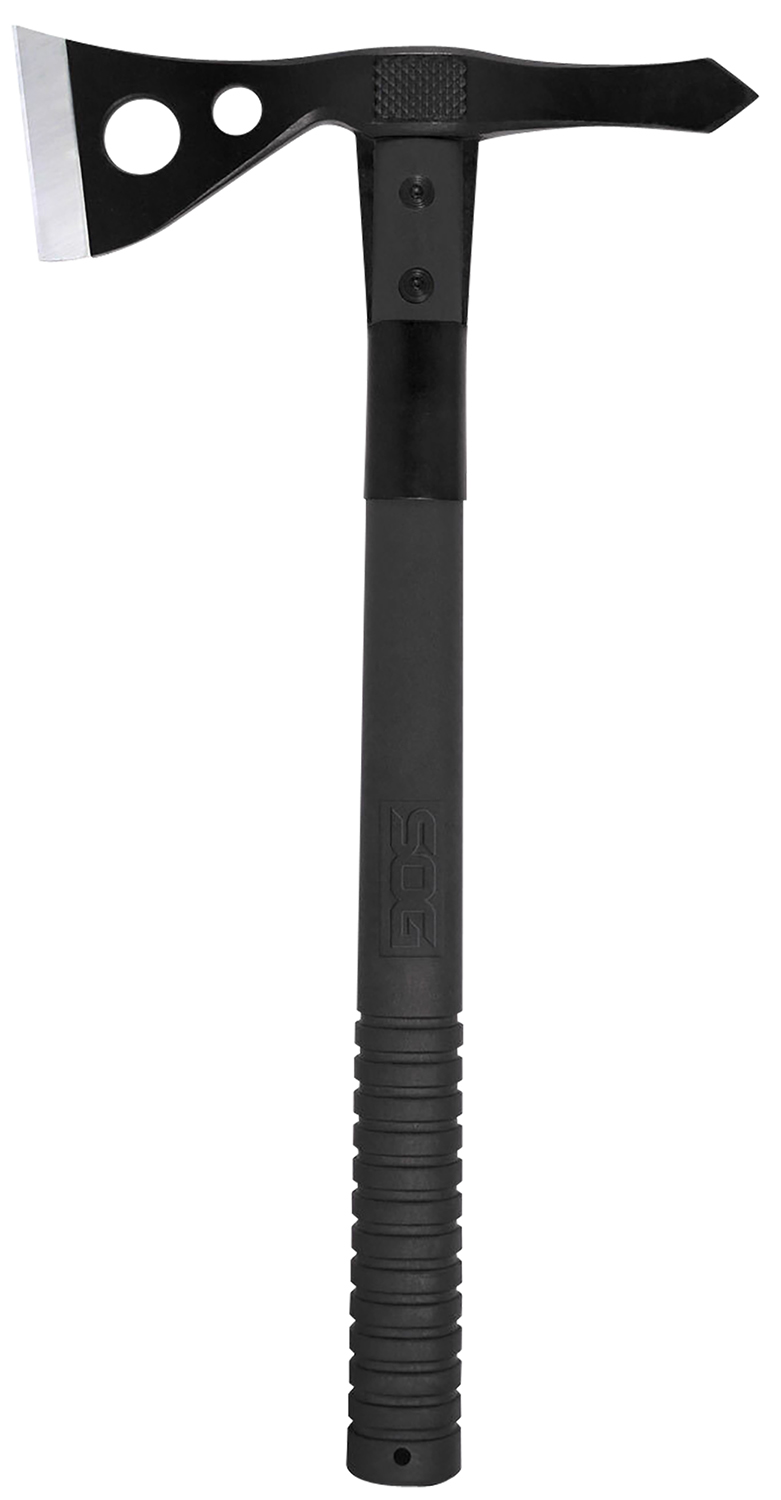 S.O.G SOGF01TNCP Tactical  2.75″ Blade 420HC SS Blade Black Side Hammer Checkering GRN Handle 15.75″ Long Tomahawk