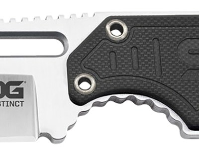 S.O.G SOG-NB1012-C Instinct  2.30″ Fixed Clip Point Plain Satin Polished 5Cr15MoV SS Blade Black/Silver G10/SS Handle Includes Sheath