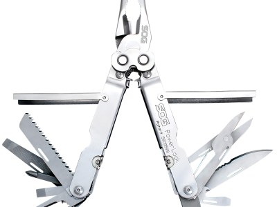 S.O.G SOG-S60N-CP PowerLock  Polished 420 Stainless Steel 7″ Long Includes Sheath