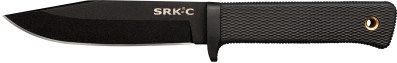 Cold Steel CS-49LCKD SRK Compact 5″ Fixed Plain Black Tuff-Ex Finish SK-5 Steel Blade/Black Kray-Ex Handle Includes Sheath
