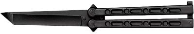 Cold Steel CS-92EAB FGX Balisong 5″ Folding Plain Tanto Black Griv-Ex Blade/Handle