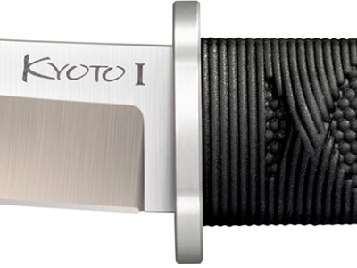 Cold Steel CS-17DA Kyoto I 3.25″ Fixed Plain Tanto 8Cr13MoV SS Blade/Black Contoured Kray-Ex Handle