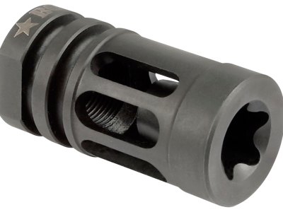 BCM GFCMOD0556 BCMGunfighter Compensator Mod 0 Black Nitride Stainless Steel with 1/2″-28 tpi Threads for 5.56x45mm NATO AR-15