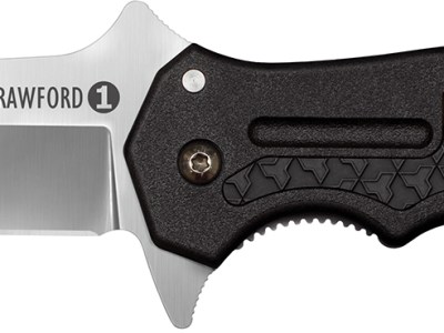 Cold Steel CS20MWCB Crawford 1 3.50″ Folding Clip Point Plain 4034 SS Blade Black w/Traction Inlays GRN Handle Includes Pocket Clip