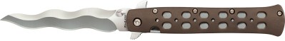 Cold Steel CS-26SK4 Ti-Lite  4″ Folding Plain Kris AUS 10A Steel Blade/Flat Dark Earth Griv-Ex Handle