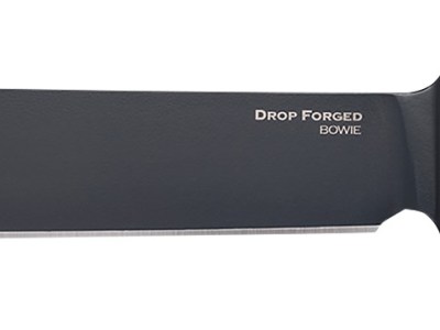 Cold Steel CS-36MK Drop Forged  9.50″ Fixed Bowie Plain Black 52100 High Carbon Steel Blade/ Black & Ivory Faux Stag Handle Includes Belt Loop/Sheath