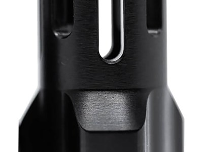 Angstadt Arms AA093LHB36 Flash Hider  Black Hardcoat Anodized Steel with 1/2″-36 tpi Threads 1.42″ OAL for 9mm Luger