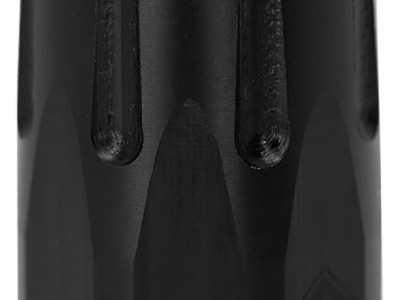 Angstadt Arms AA093LBC01 Blastwave Blast Shield Black Hardcoat Anodized Steel with 2.50″ OAL for 9mm Luger 3-Lug Attachments