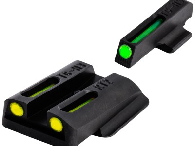 TruGlo TGTG131RT2Y TFO  Green/Tritium/Fiber Optic Front Sight-Yellow/Tritium/Fiber Optic Rear Sight Ruger LC9/9S/380
