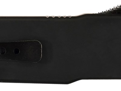 Templar Knife SABR321 Premium LW  Small 3″ OTF Drop Point Plain Black Oxide Stonewashed D2 Steel Blade, 4.50″ Black Aluminum Handle