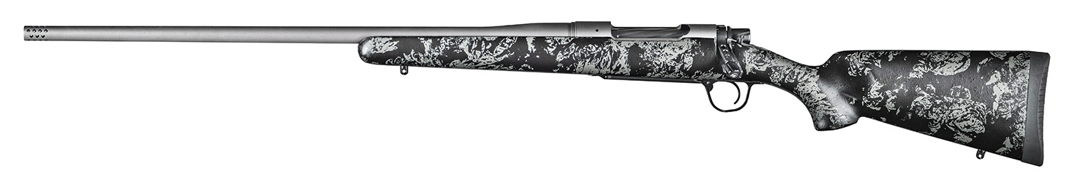 Christensen Arms 8010111900 Mesa FFT 300 Win Mag 3+1 22″ Threaded Barrel, Tungsten Gray Cerakote, Black with Gray Webbing Stock, Left Hand
