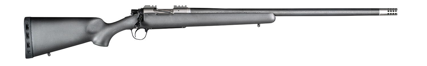 Christensen Arms CA10268H14235 Summit TI  Full Size 6.5 Creedmoor 4+1, 24″ Natural Titanium Steel Threaded Barrel, Natural Titanium Aluminum Receiver, Natural Carbon Fiber Fixed Sporter Stock
