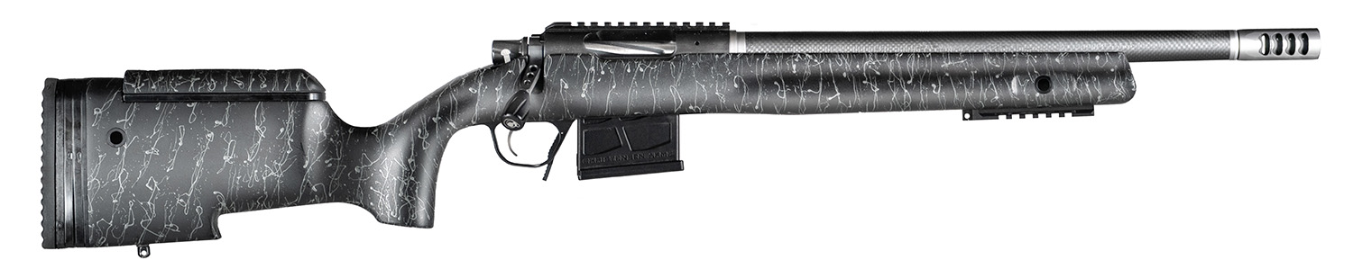 Christensen Arms CA10270482481 BA Tactical Long Range 308 Win 4+1 20″ Carbon Fiber Barrel, Black Nitride Finish, Black with Gray Webbing Stock