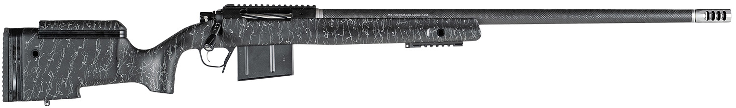 Christensen Arms 8010400200 BA Tactical Long Range 300 PRC 3+1 26″ Carbon Fiber Barrel, Black Nitride Finish, Black with Gray Webbing Stock
