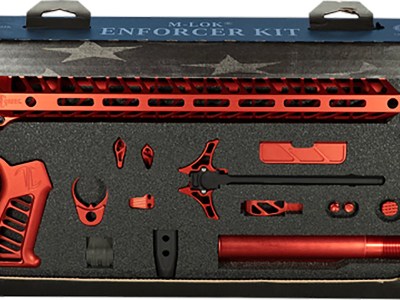 Timber Creek Outdoors TCOEKR Enforcer Complete Build Kit Red Anodized for AR-15