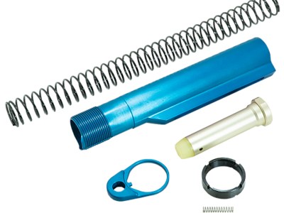 Timber Creek Outdoors ARBTKB Buffer Tube Kit  Blue Anodized for AR-15