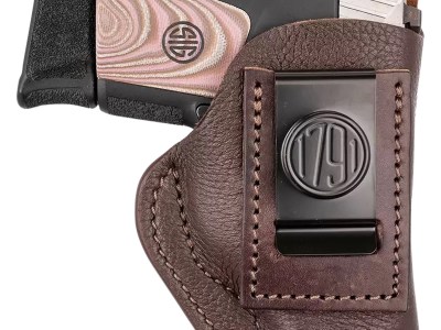1791 Gunleather FCD3BRWL Fair Chase  IWB Size 03 Classic Brown Deer Hide Belt Clip Compatible w/Ruger LC9/Glock 42/43/43X  Left Hand