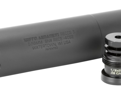 Griffin Armament GAREC5-W Recce 5  22 Cal 1.47″D Black Cerakote Stainless Steel 5.56 Taper Mount