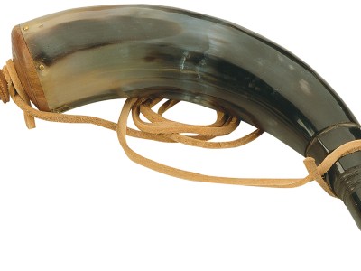 Traditions A1252 Authentic Powder Horn  with Sling and Wood Cap