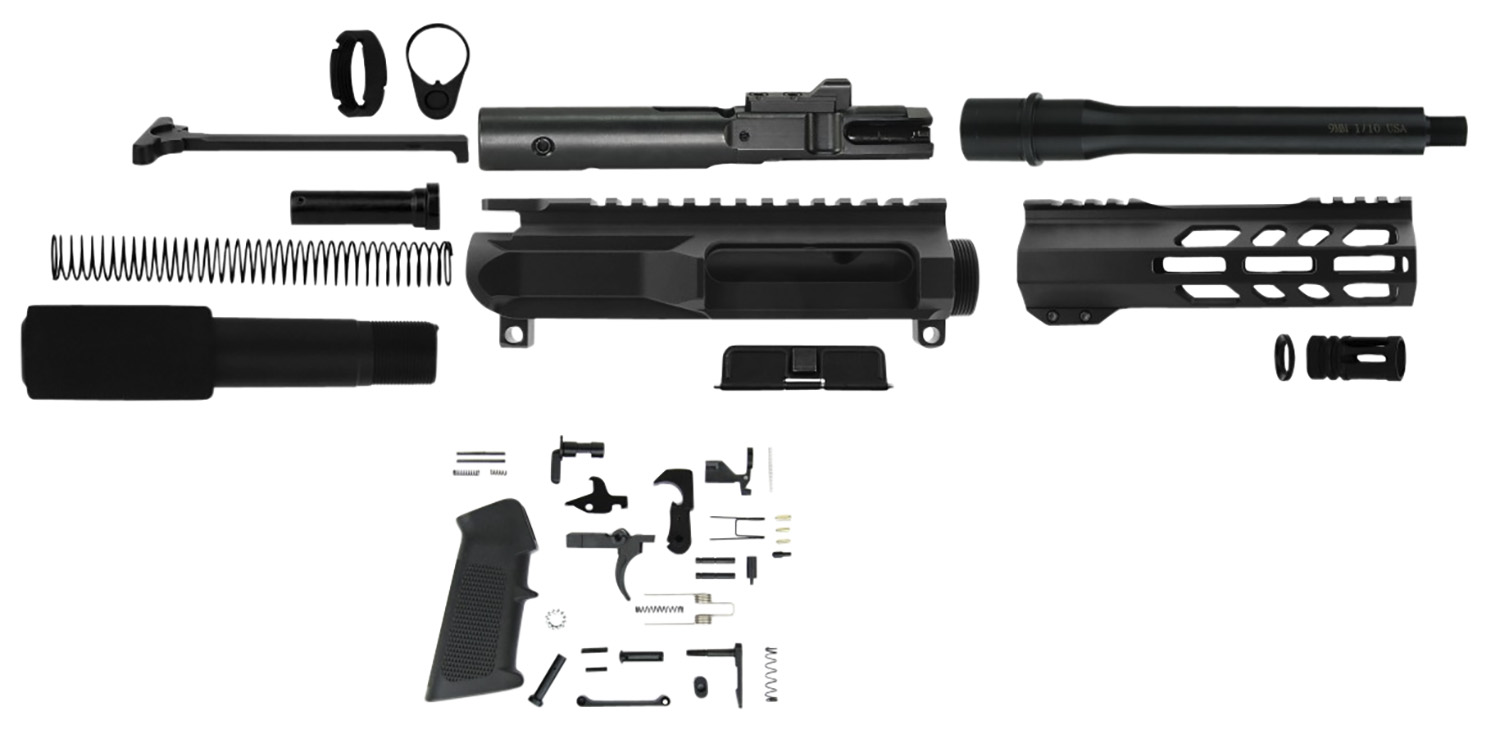 TacFire  AR Build Kit  9mm Luger 7.50″ Barrel Black for AR Platform