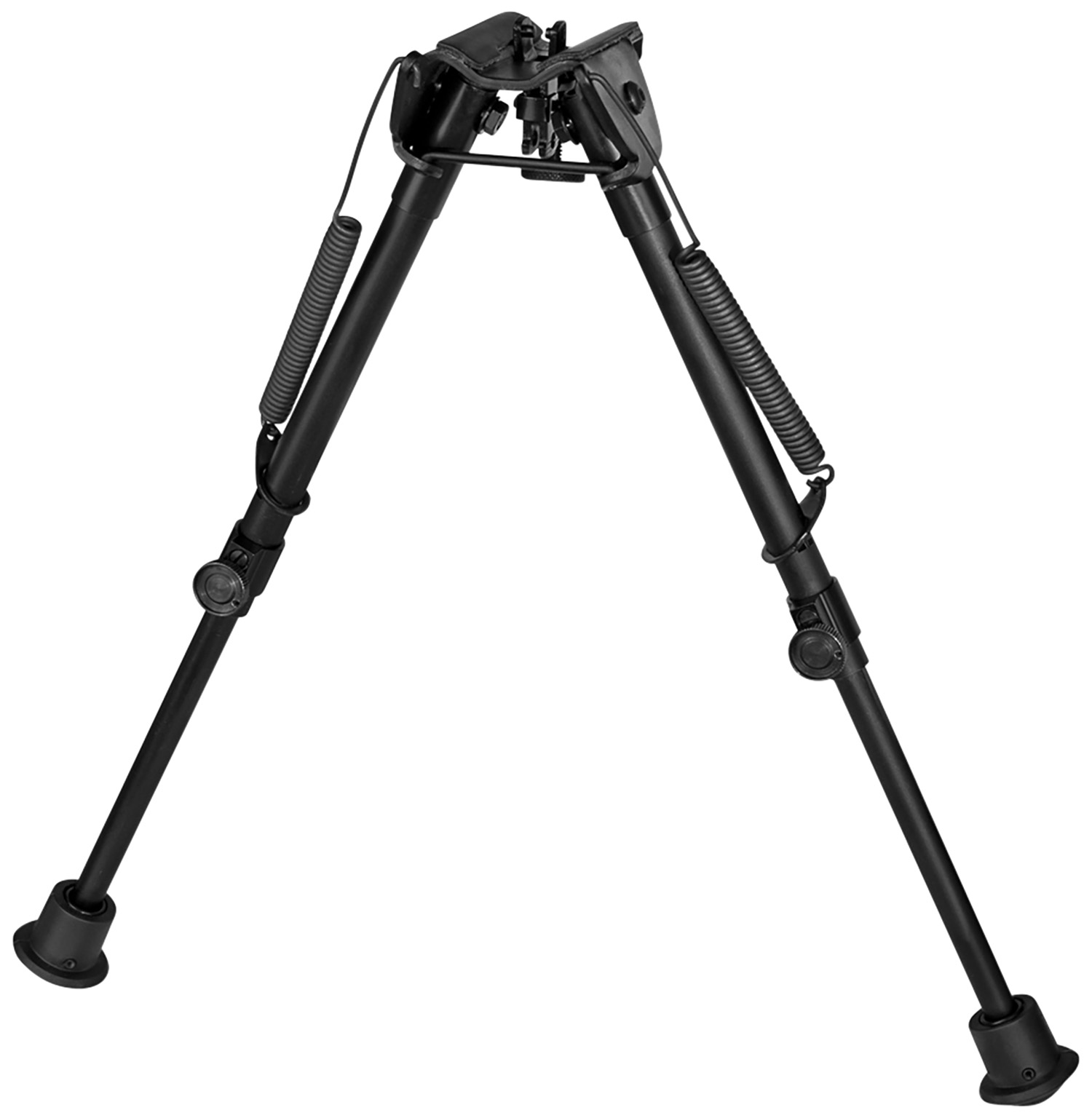 Harris Bipods 1A2-L2 Non-Swivel L Swivel Stud, 9-13″, Black Steel/Aluminum, Self Leveling Legs, Rubber Feet (No Sling Stud Provision)