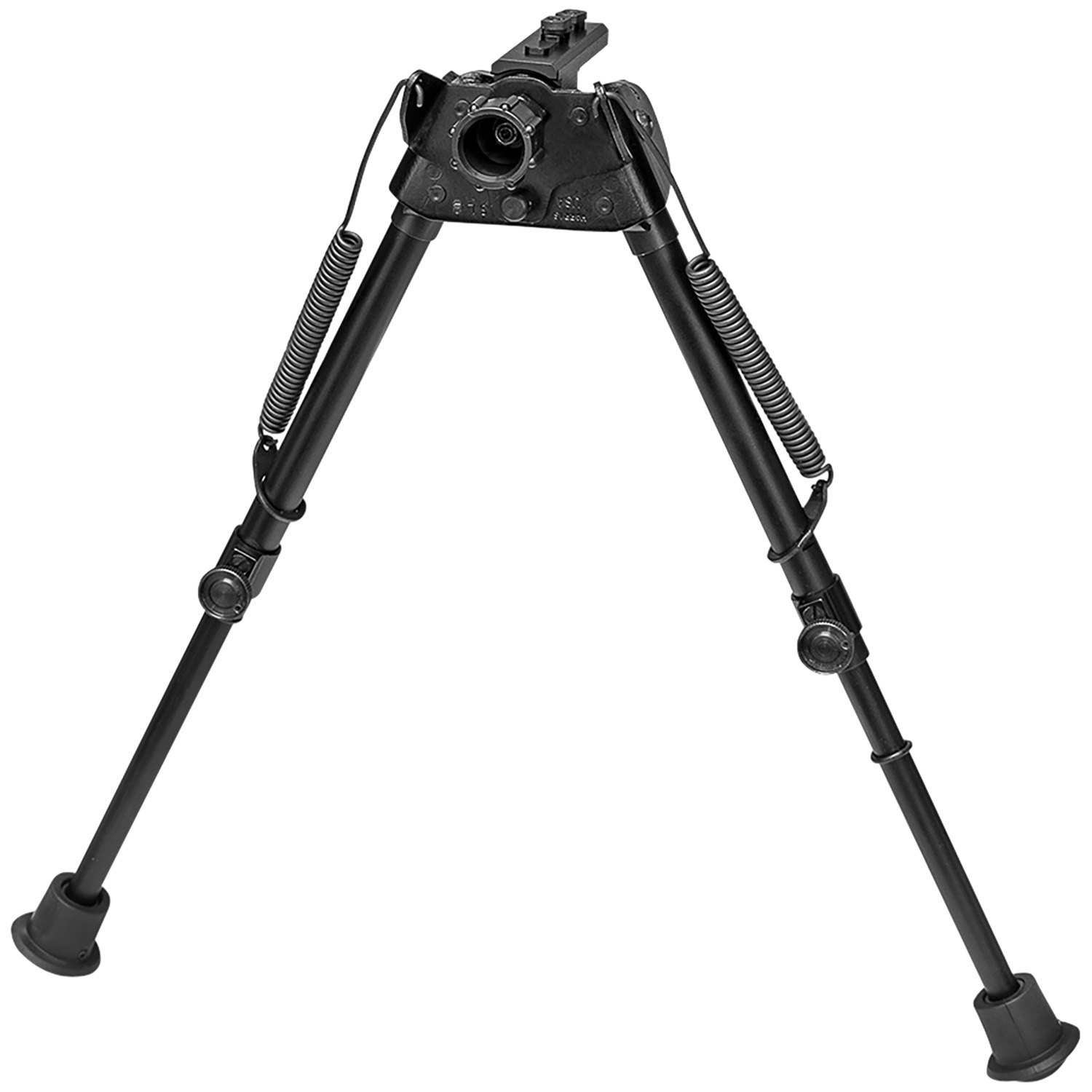 Harris Bipods S-L2M-LOK Swivel L M-LOK, 9-13″, Black Steel/Aluminum, Self-Leveling Legs, Rubber Feet