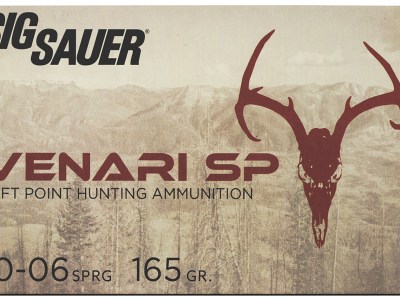Sig Sauer V3006SP16520 Venari  30-06Springfield 165gr Soft Point 20 Per Box/10 Case
