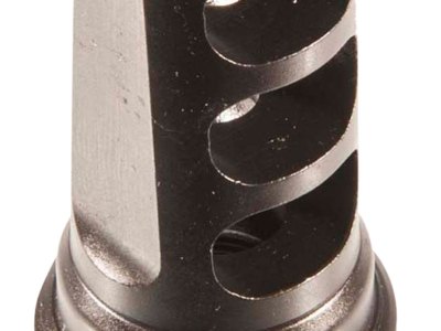 SilencerCo AC142 ASR Muzzle Brake Black Steel with 1/2″-28 tpi Threads for 5.56x45mm NATO