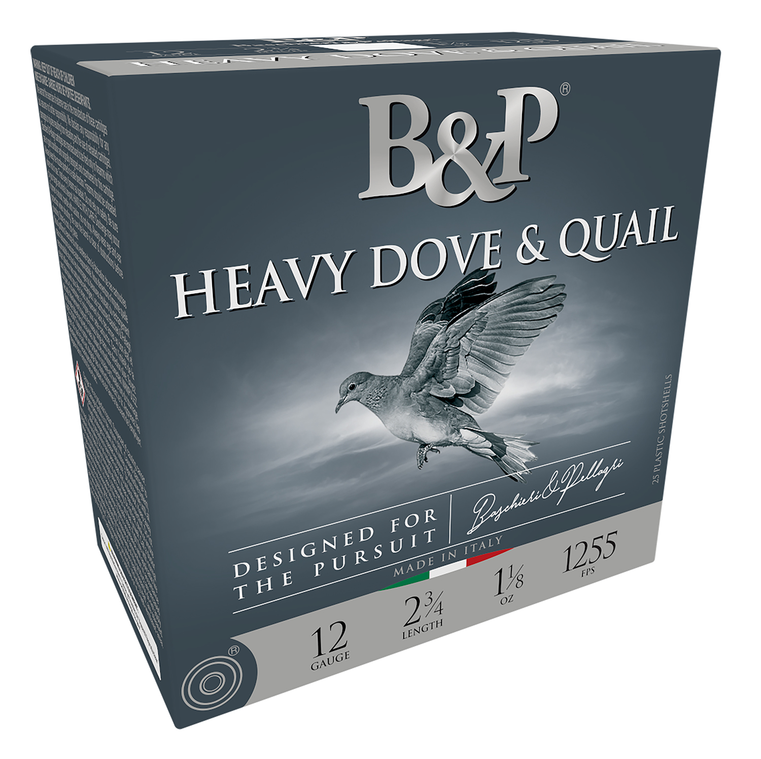 B&P 12B18D75 Heavy Dove & Quail  12Gauge 2.75″ 1 1/8oz 7.5Shot 25 Per Box/10 Case