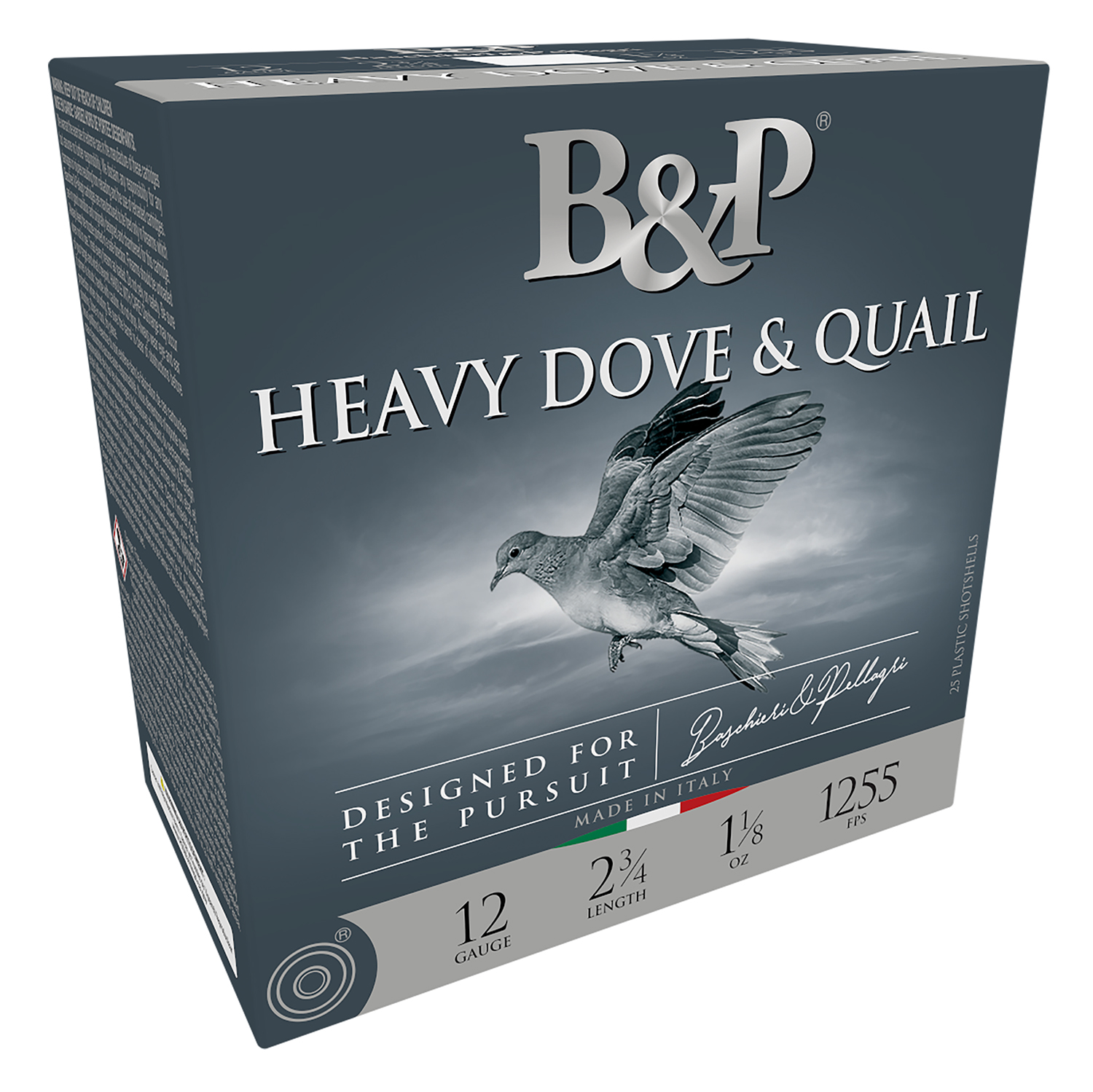 B&P 12B18D8 Heavy Dove & Quail  12Gauge 2.75″ 1 1/8oz 8Shot 25 Per Box/10 Case