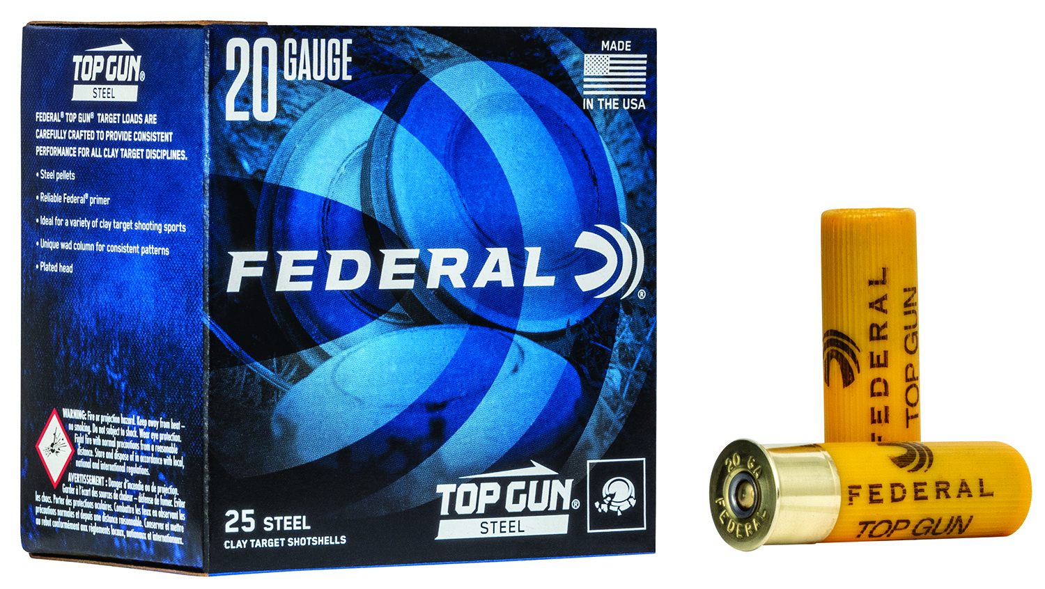 Federal TG2517 Top Gun Steel 20Gauge 2.75″ 7/8oz 7Shot 25 Per Box/10 Case