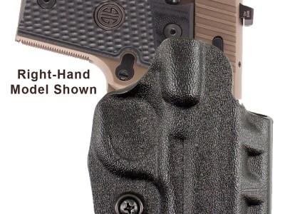 DeSantis Gunhide D94KB8WZ0 Cazzuto  OWB Black Kydex Paddle Fits Springfield Prodigy w/wo Red Dot Fits 4.25-5″ Barrel Left Hand