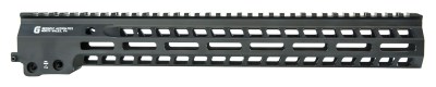 Geissele Automatics 05575B Super Modular Rail MK14 15″ M-LOK, Black Aluminum for AR Platform, Barrel Nut Included
