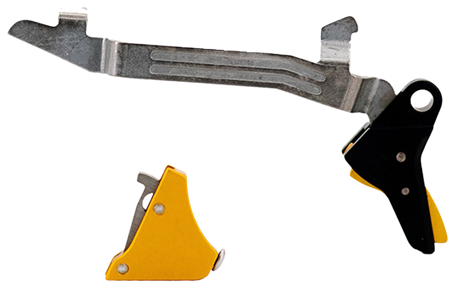 Timney Triggers ALPHAGLOCK5 Alpha Competition 9mm Luger/40 S&W/22 LR, Gold Straight Trigger, Compatible w/Glock Gen5 & Glock 44