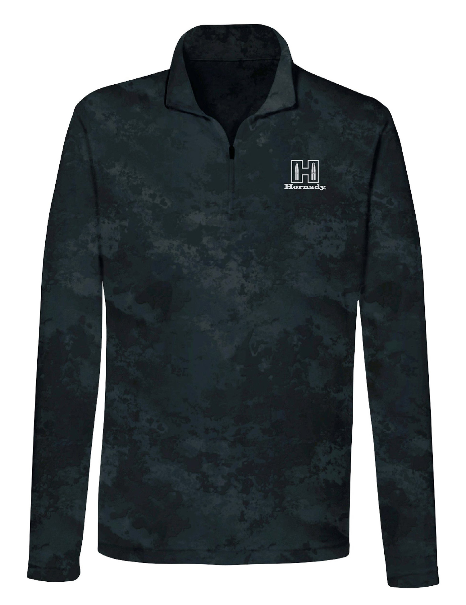 Hornady 99597XXXL Performance  3XL Black Long Sleeve 1/4 Zip, Polyester/Spandex