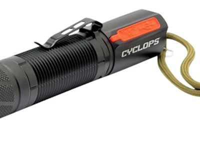 Cyclops CYCTF1200RC FX1200 Pocket Flashlight  Black 210/1200 Lumens White LED