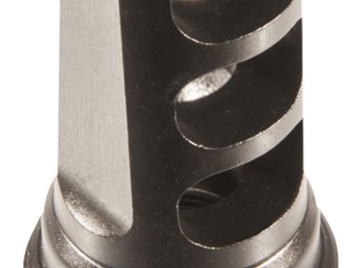 SilencerCo AC858 ASR Muzzle Brake Black Steel with 3/4″-24 tpi Threads for 338 Cal