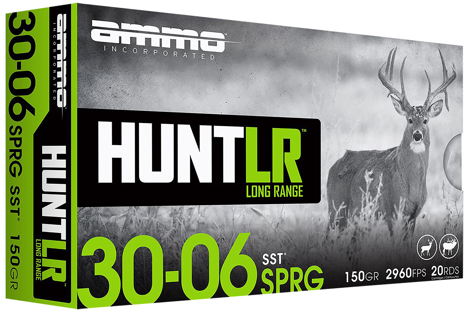 Ammo Inc 3006150SSTA20 Hunt Long Range 30-06Springfield 150gr Super Shock Tip 20 Per Box/10 Case