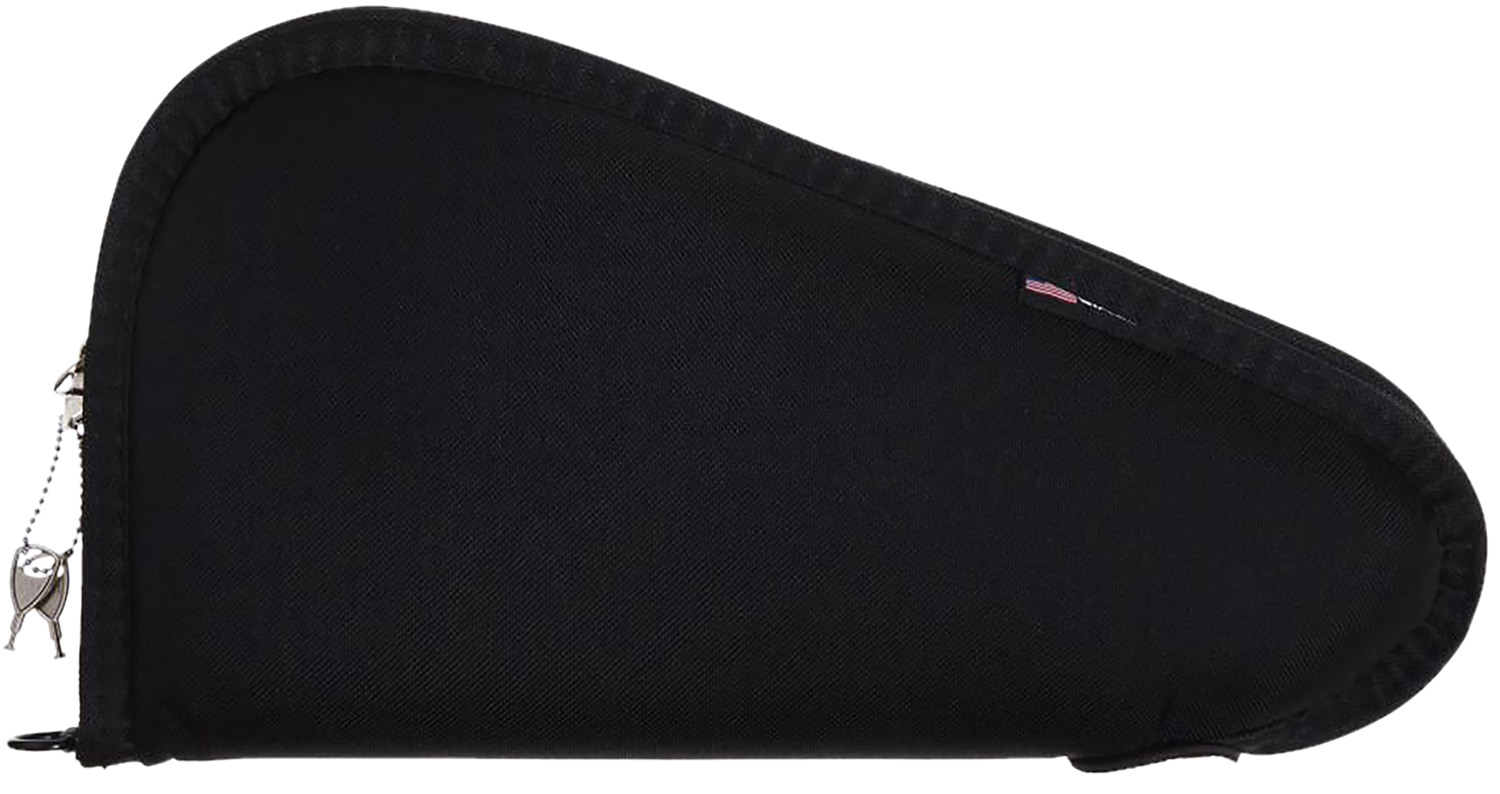 Allen 7413 Locking Handgun Case Black Endura, YKK Zippers & Foam Padding Includes 2 Keys 13″ L