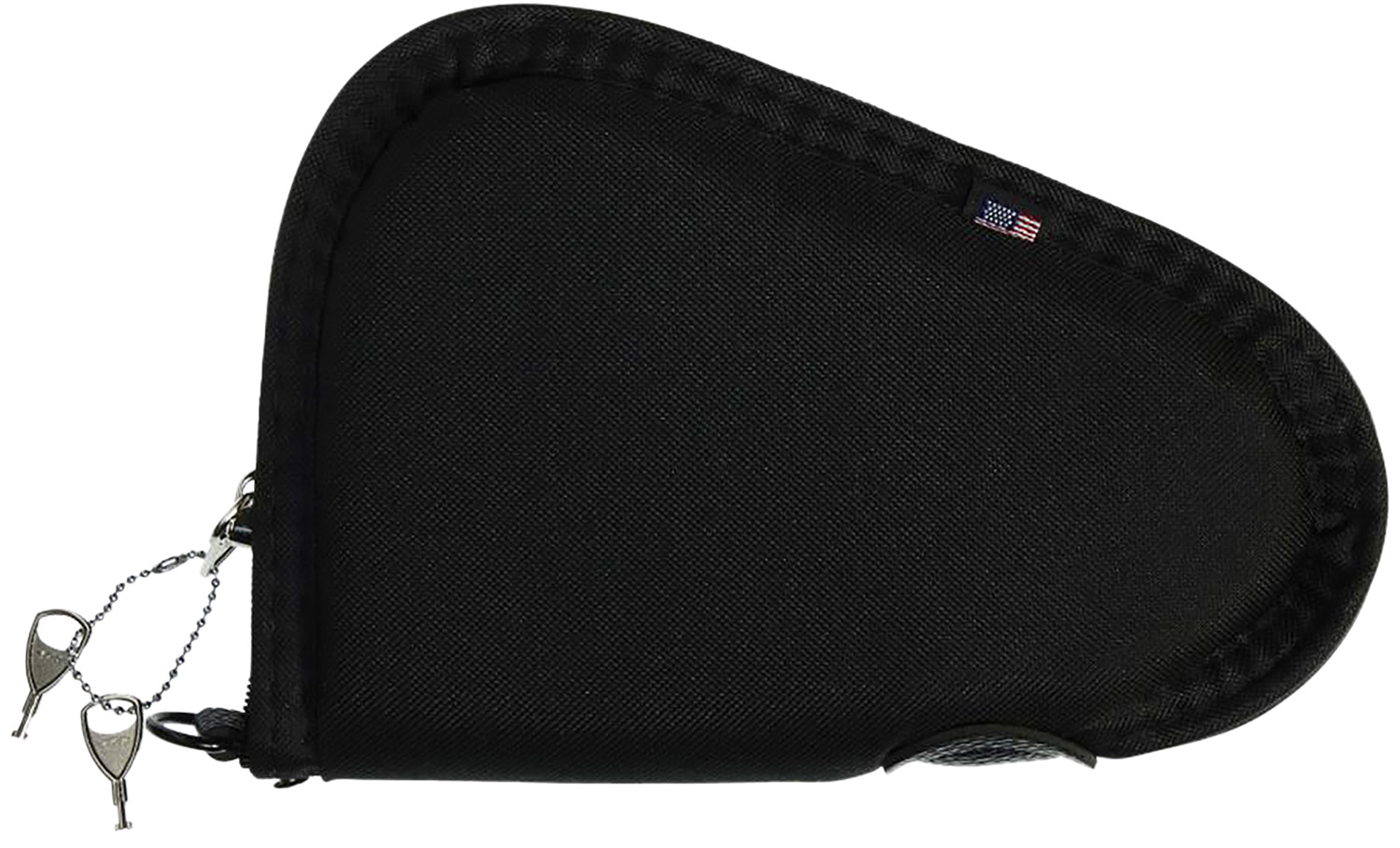 Allen 748 Locking Handgun Case Black Endura, YKK Zippers & Foam Padding Includes 2 Keys 8″ L