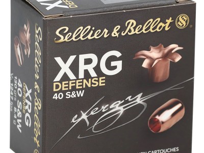 Sellier & Bellot SB40XA XRG Defense 40S&W 130gr Solid Copper Hollow Point 25 Per Box/40 Case