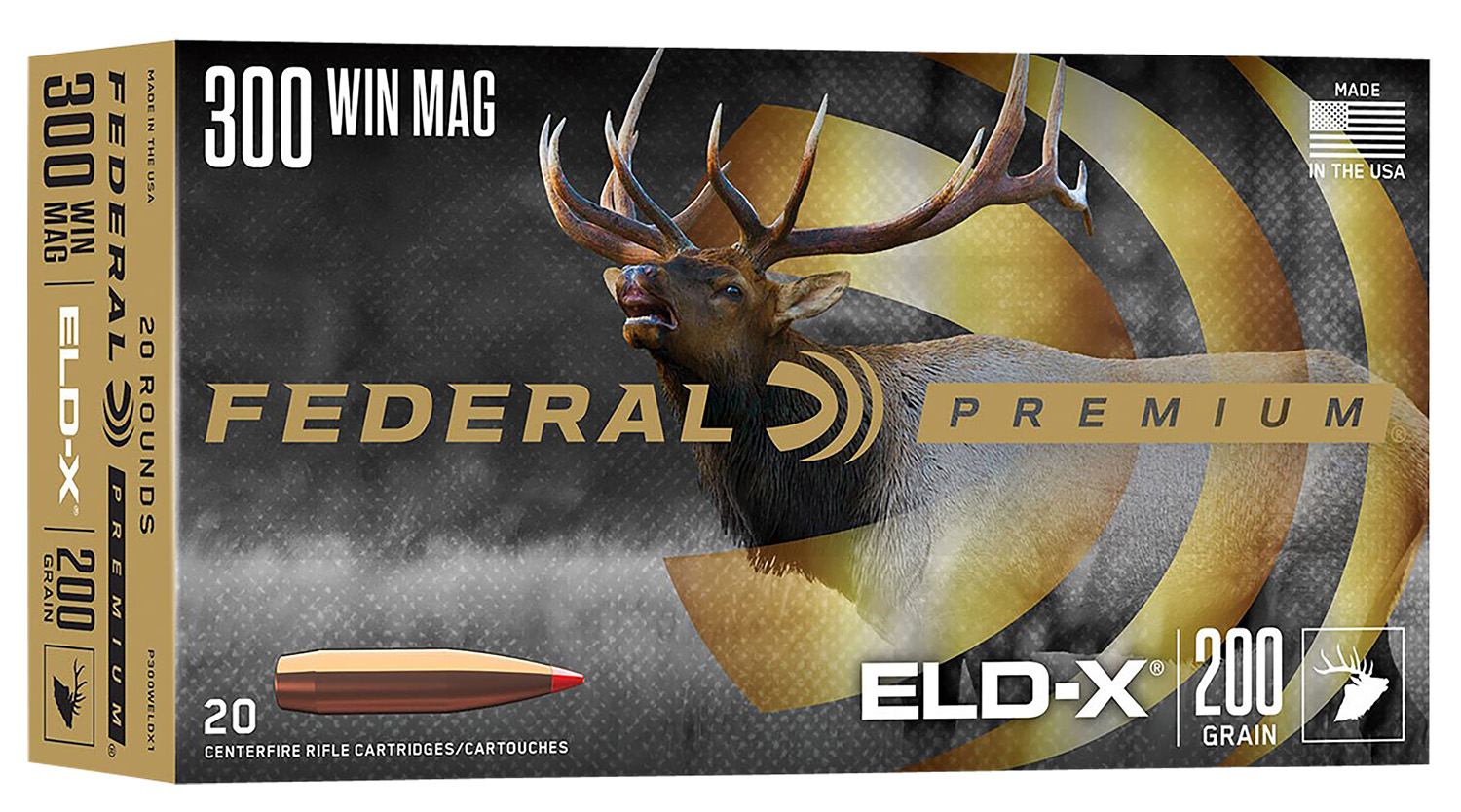 Federal P300WELDX1 Premium ELD-X 300WinMag 200gr 20 Per Box/10 Case