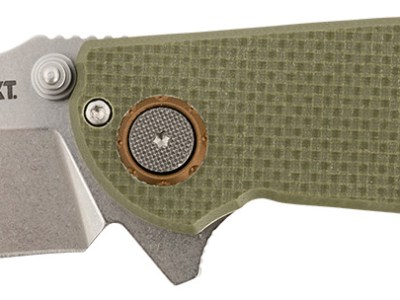 CRKT 2471 Butte  3.36″ Folding Plain Stonewashed D2 Steel Blade/OD Green G10 Handle Includes Pocket Clip