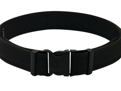Uncle Mikes-leather(1791) BLTUM38/42MBL Gun Belt  Matte Black Leather 38/42 1.50″ Wide Buckle Closure