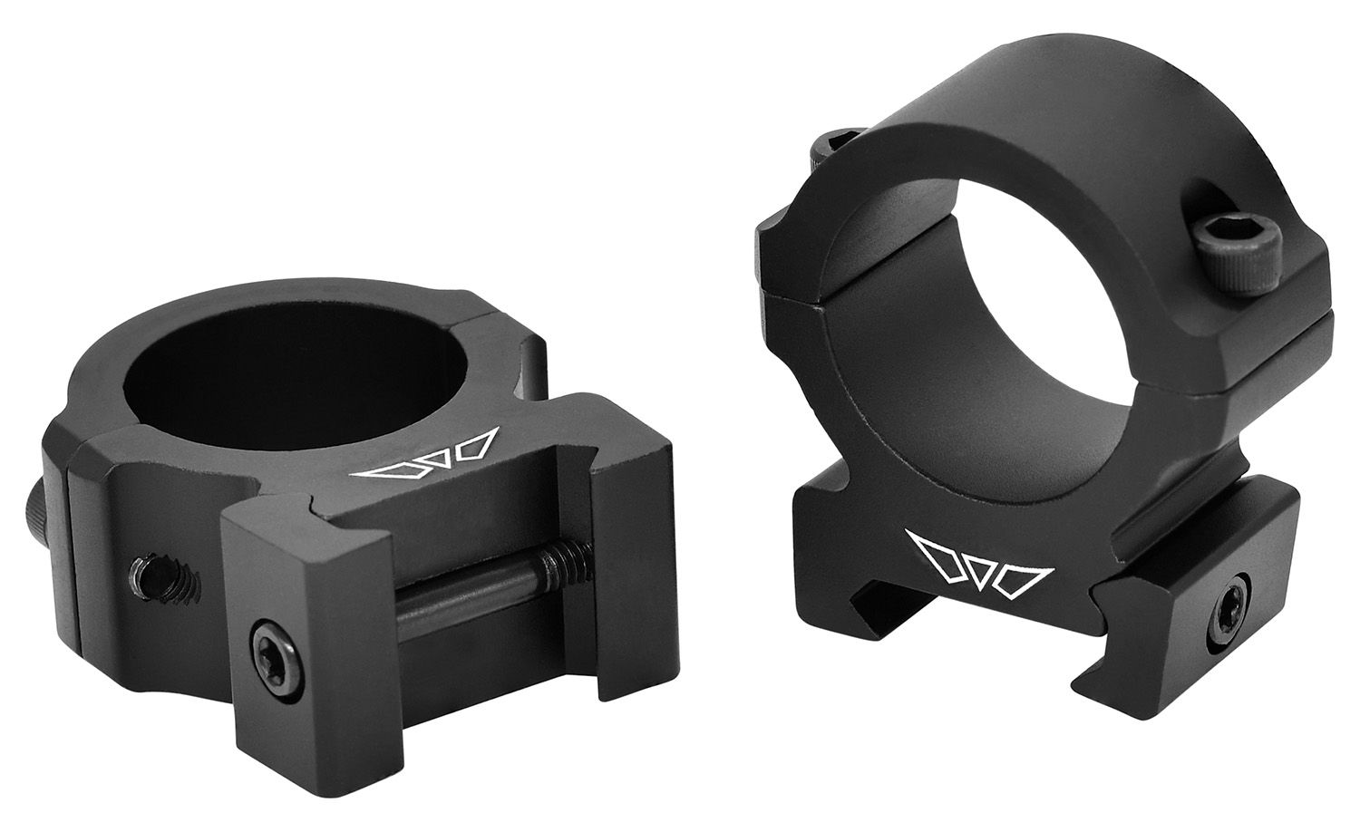 Warne V601M Horizontal Rings Vapor Matte Black 1″ Medium 0 MOA